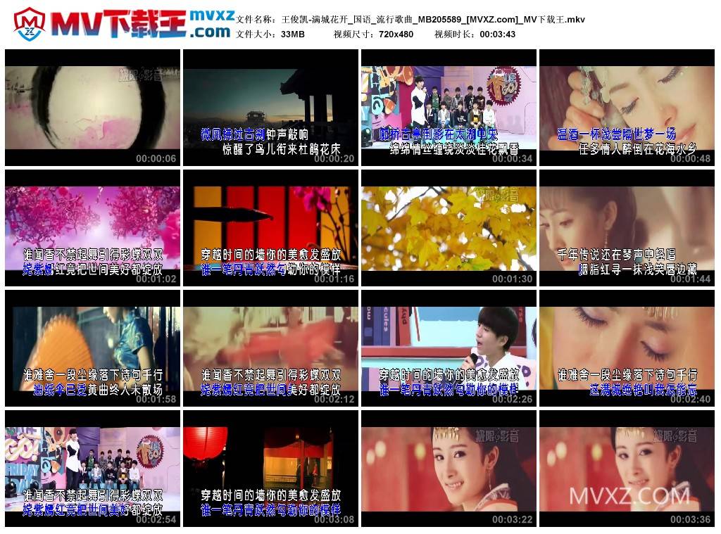 王俊凯-满城花开_国语_流行歌曲_MB205589